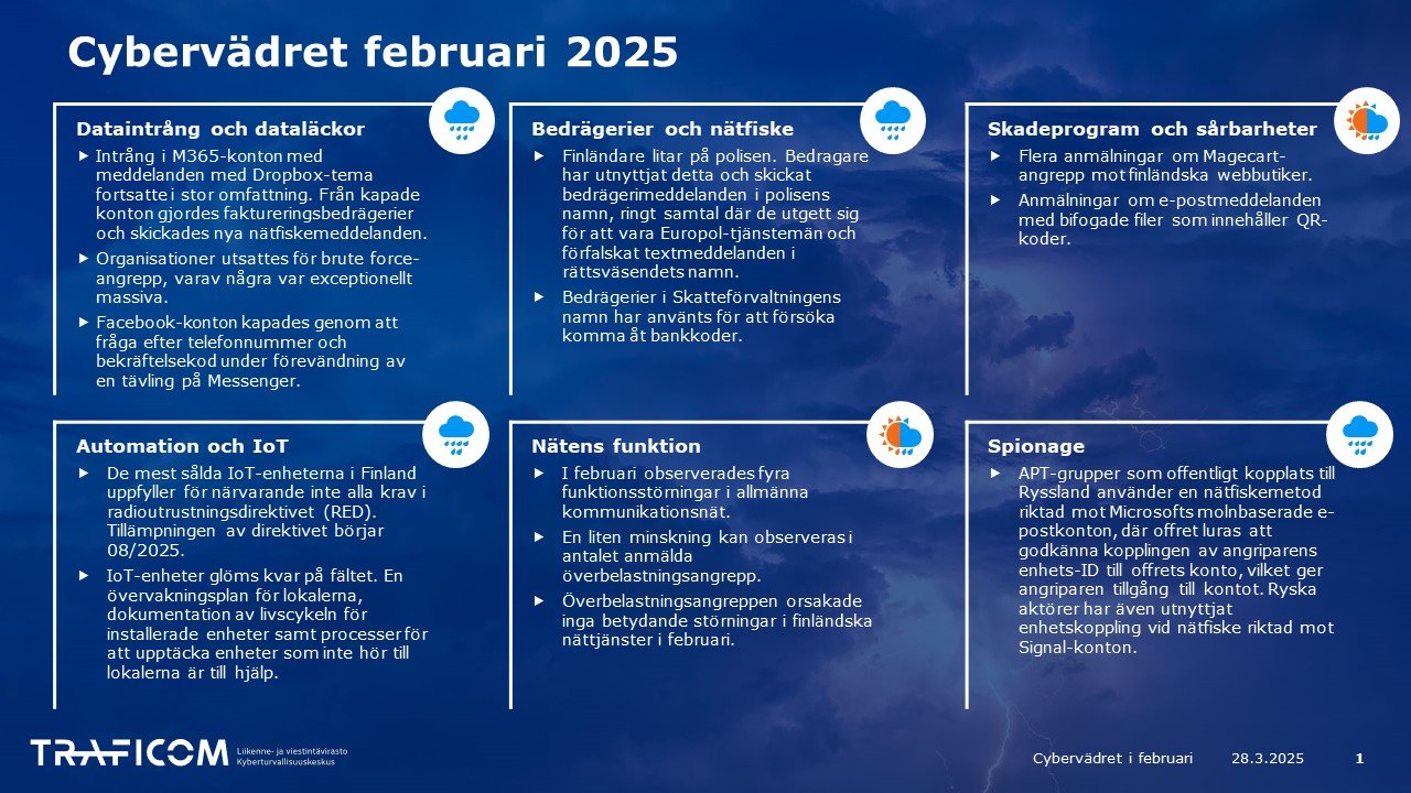 Cybervädret februari 2025