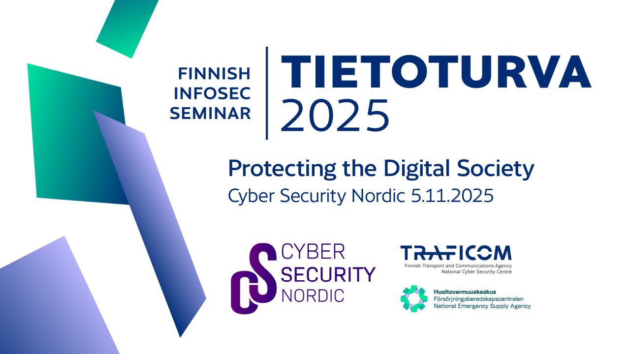 Tietoturva 2025 -tapahtuman banneri