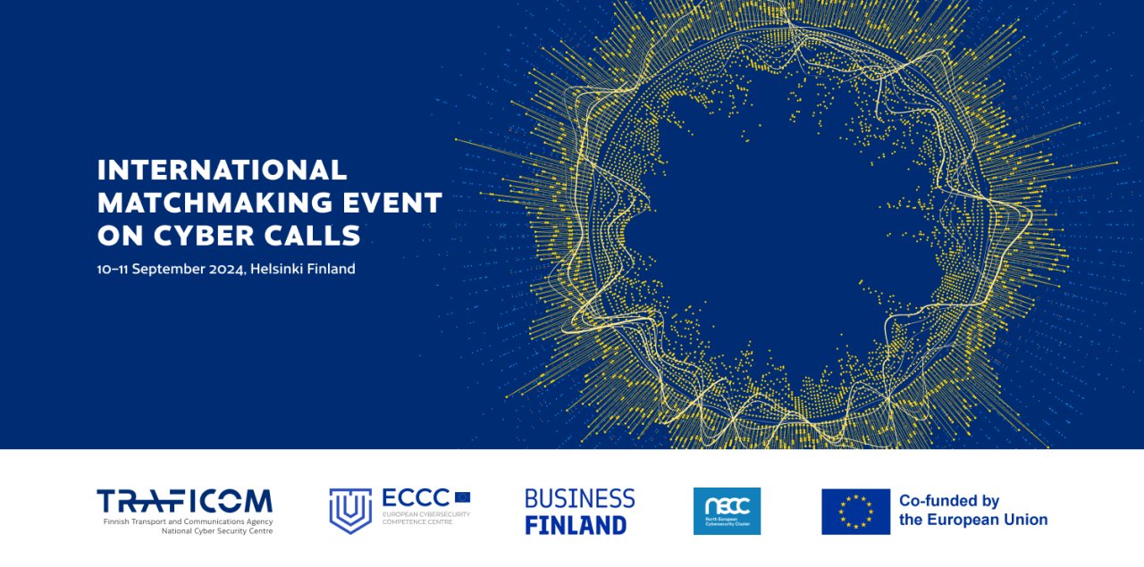 Tapahtuman logokuvitus, jossa sinisellä taustalla keltainen värähtelevä kehä