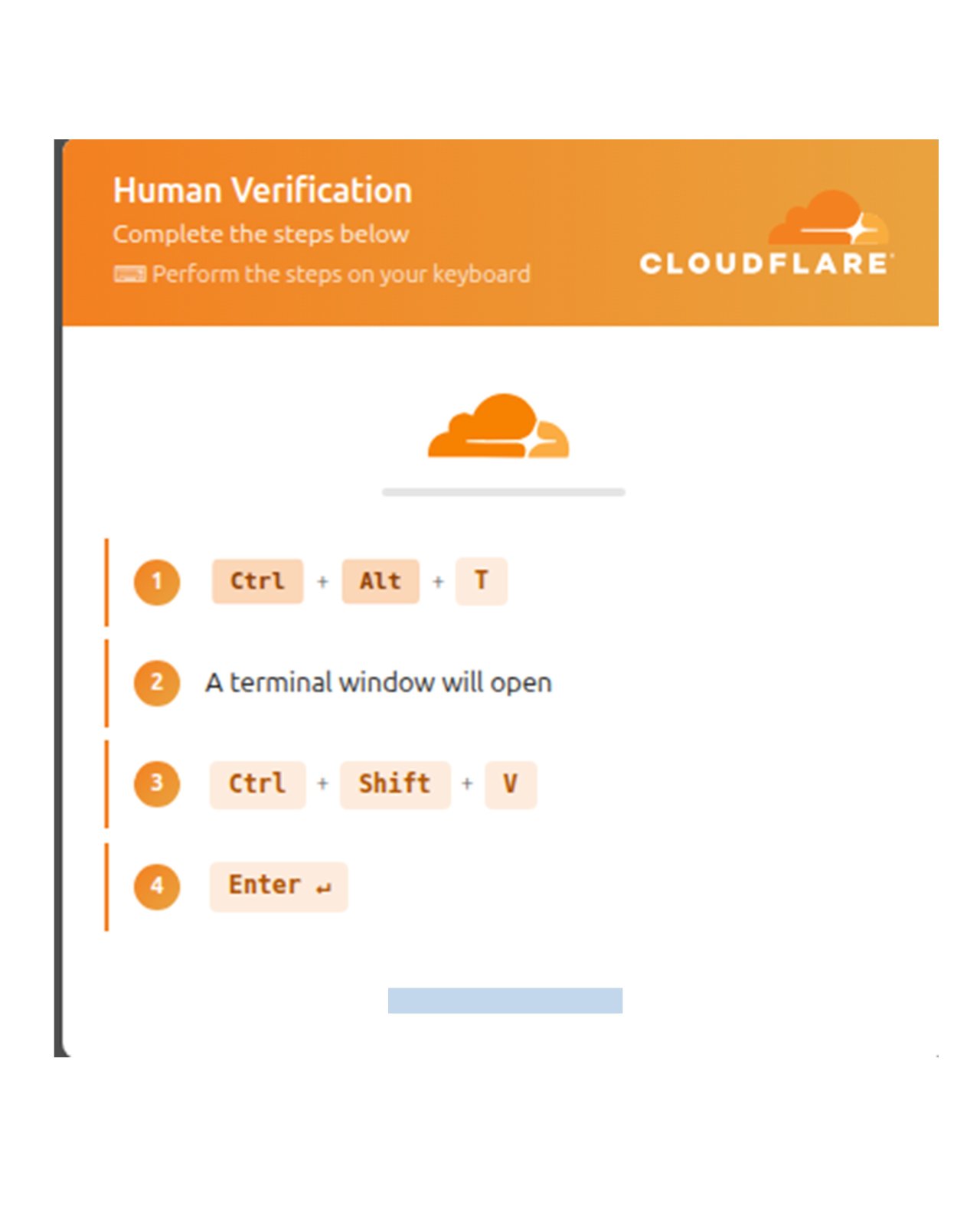 Human Verification. Complete the steps below. Perform the steps on your keyboard: Ctrl+Alt+T, Ctrl+Shift+V