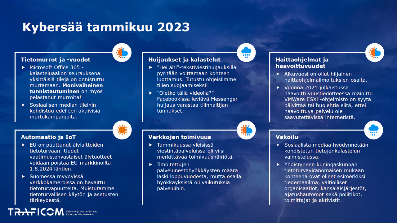 Tammikuun kybersään kuusikenttä